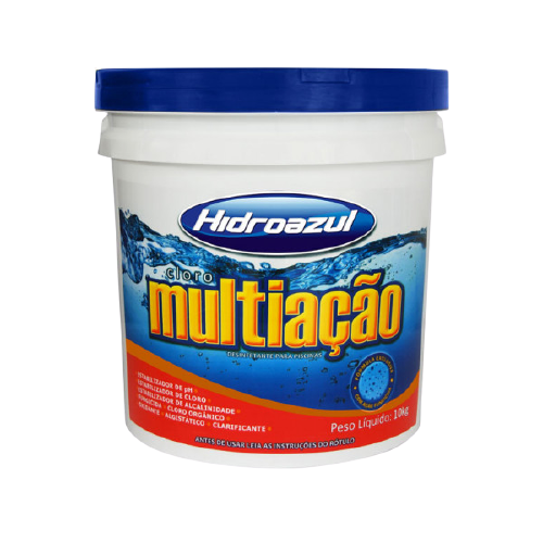 CLORO GRANULADO MULTIAÇÃO HIDROAZUL 10 KG 