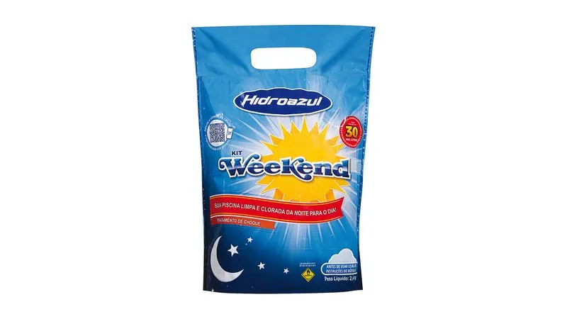 WEEKEND- DESINFETANTE P/ PISCINAS HIDROAZUL 2,4KG