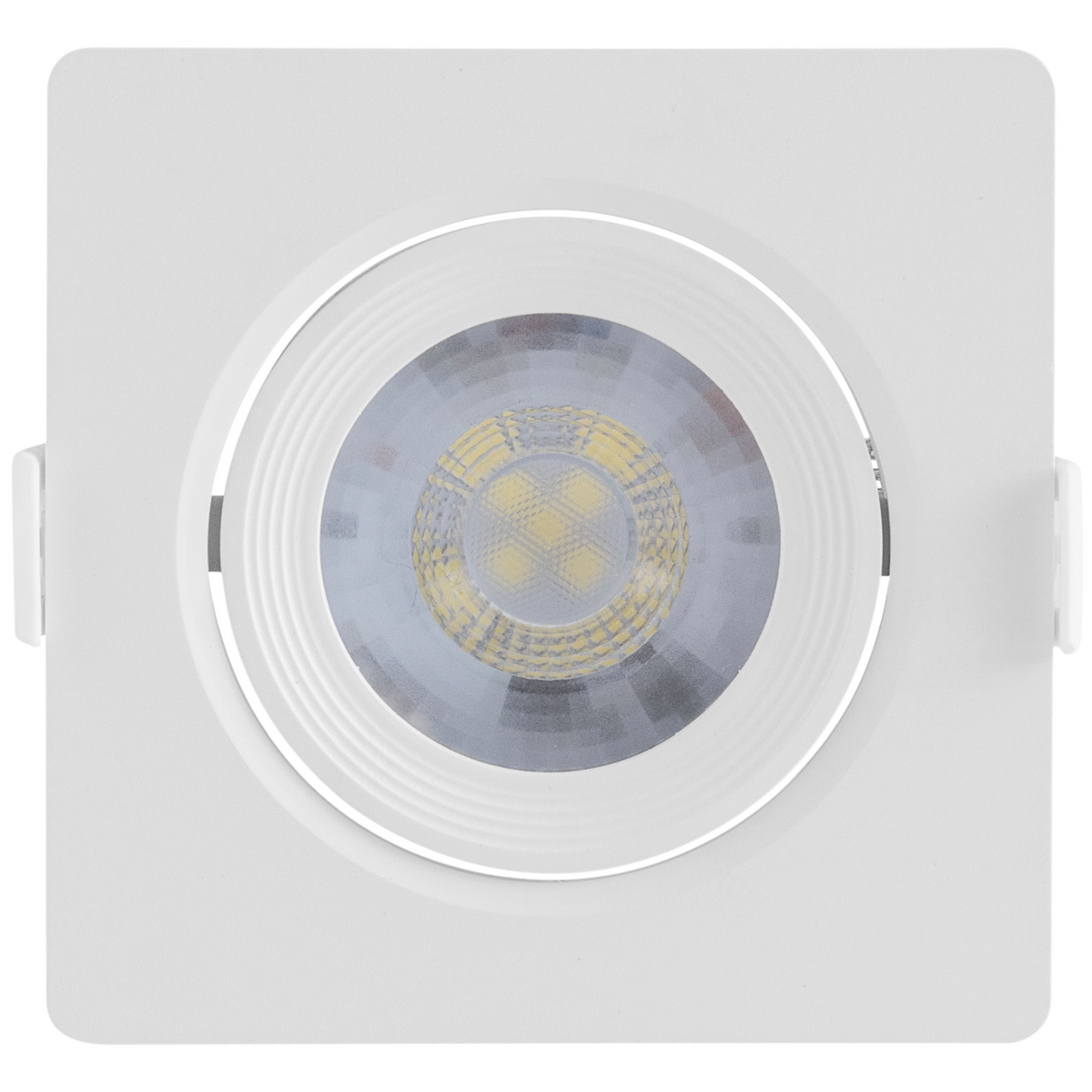 SPOT LED QUADRADA DE EMBUTIR BRANCO 7W - 3000K TRAMONTINA
