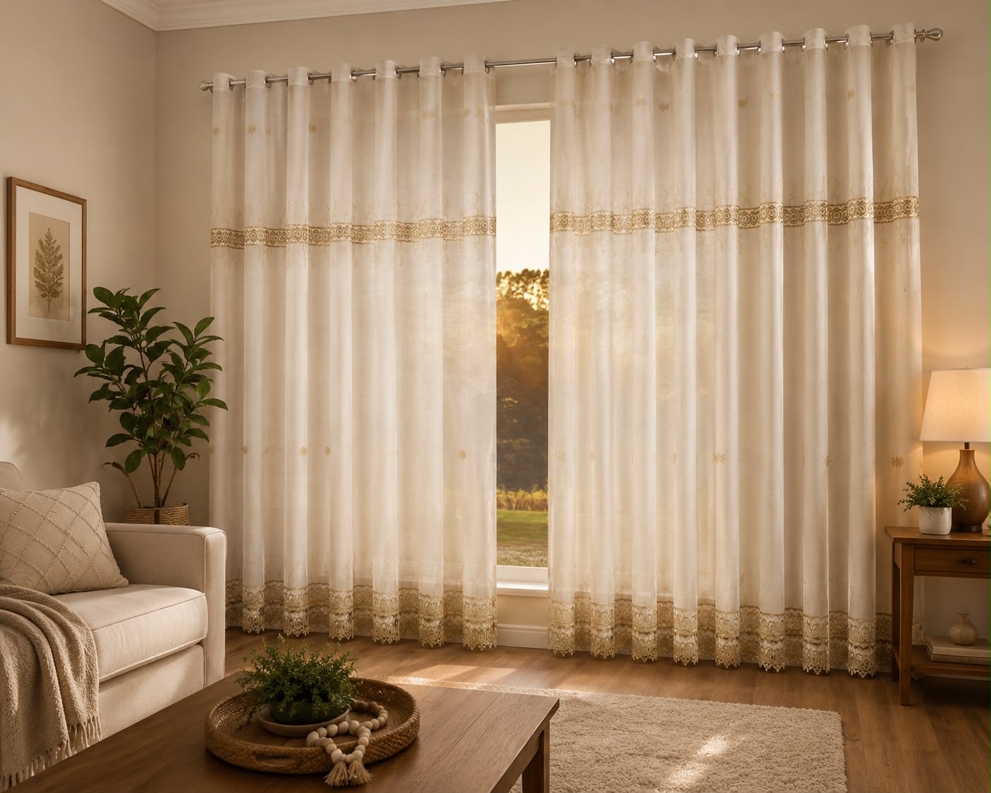 CORTINA PARIS COM FORRO LINHA DUPLA 3,00M X 2,5M