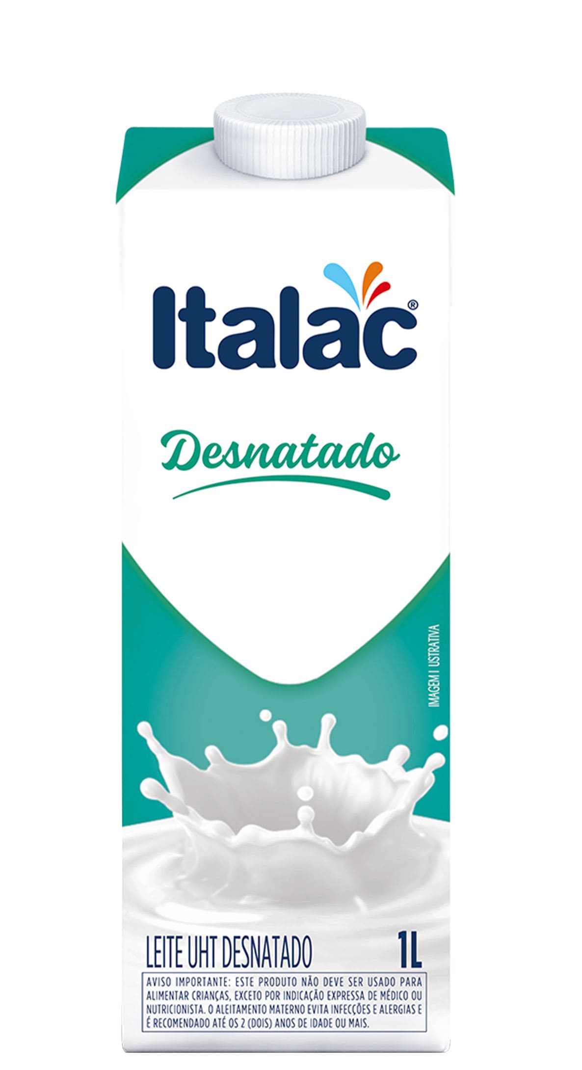 LEITE DESNATADO UHT ITALAC 1L