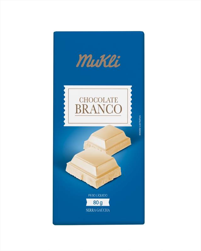 Chocolate Branco 80g |Display com 8 unid|