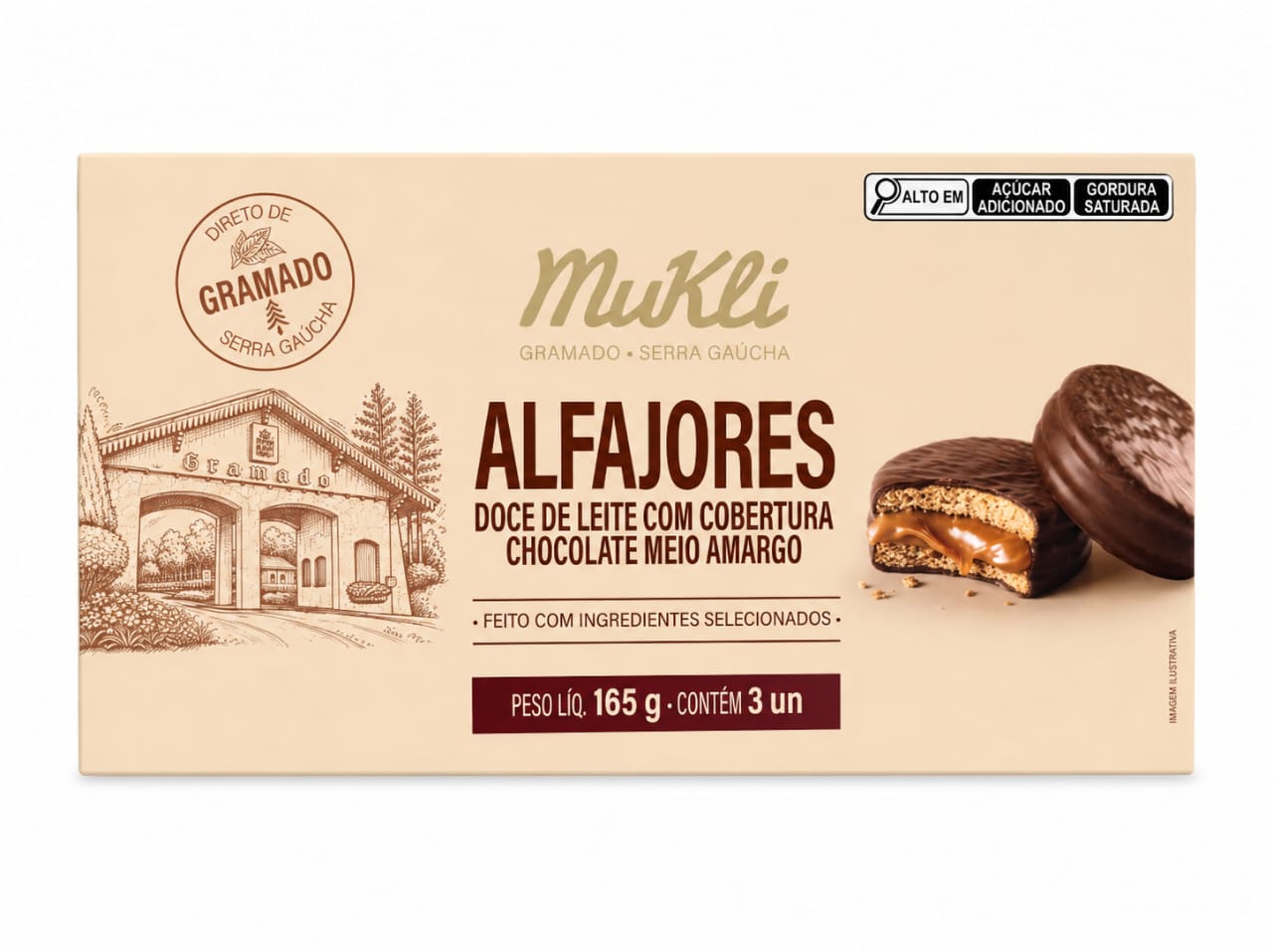 Caixa 3 Alfajores Gramado