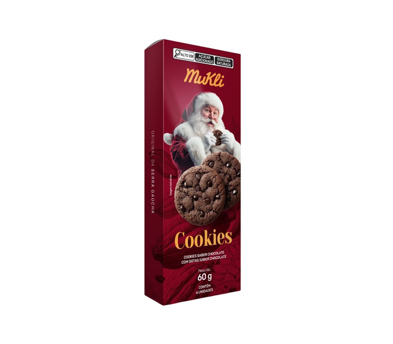 Cookies Chocolate Natal 60g