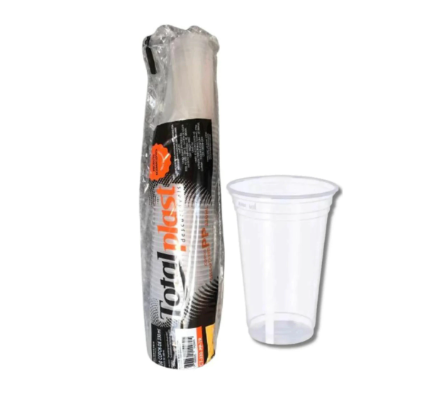COPO DESCART.TOTAL.PP 330ML TR.PCT C/50