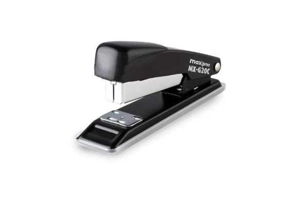 Grampeador Metálico Preto MX-G20C Maxprint