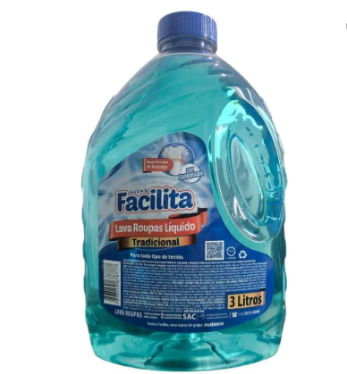 Facilita Lava Roupas Liquido Tradicional 3L
