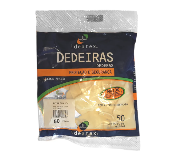 Dedeira De Látex Nº4 Com 50 Unidades Ideatex
