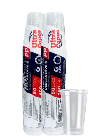 COPO 400ML ULTRA LISO PP PCT50