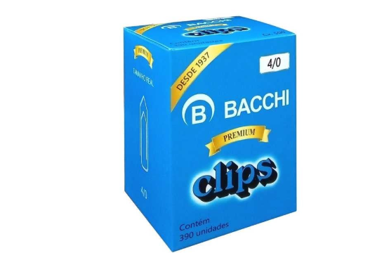 CLIPS P/PAPEL BACCHI 4/0 C/390 UND.