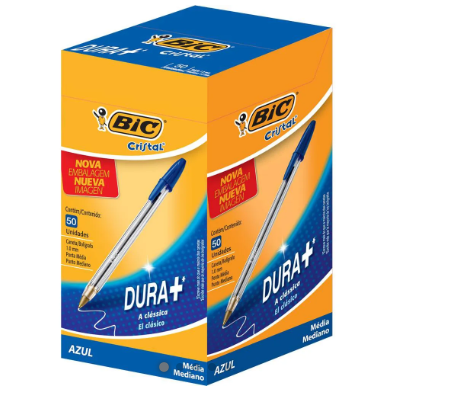 CANETA BIC CRISTAL  AZUL                