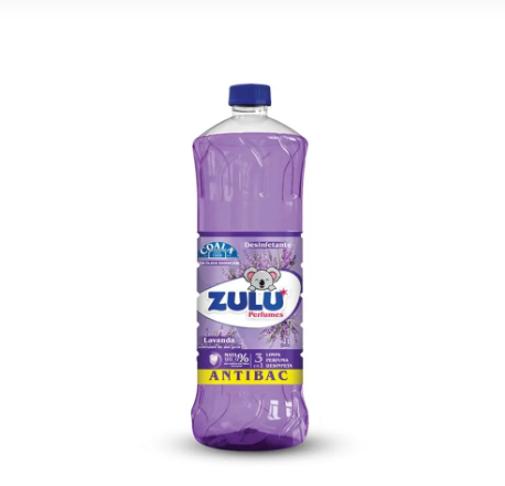 Desinfetante Translúcido Zulu Perfumes + Coala - Lavanda - 2 L