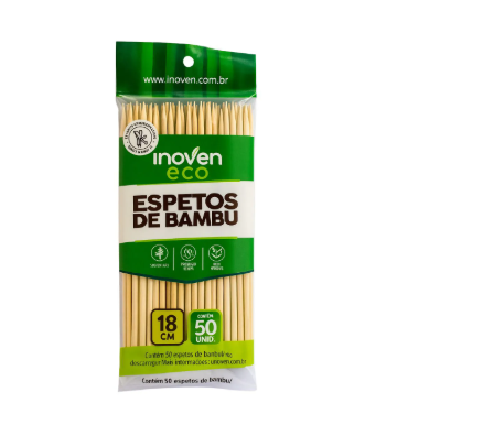 ESPETO DE BAMBU 18CM (INOVEN)