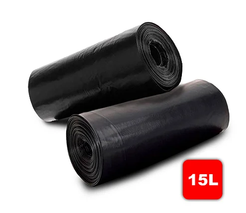 SACO P. LIXO 15L PRETO ROLO C/ 60 - IQ