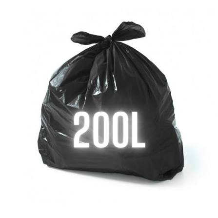 SACO P. LIXO 200L PRETO 0,10 90X100 C/ 100 - CRW