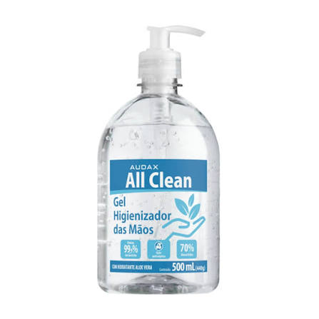 ALL CLEAN ALCOOL GEL 70º PUMP 500ML AUDAX