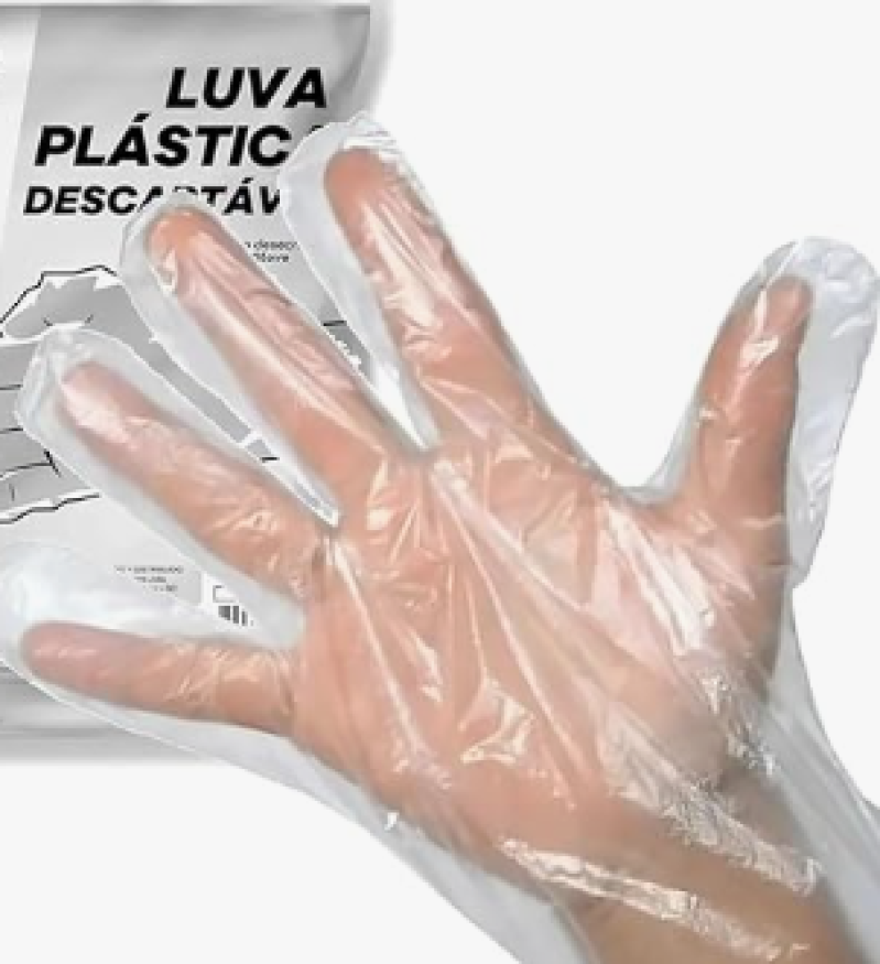 LUVA PLASTICA 100UN/PCT VABENE