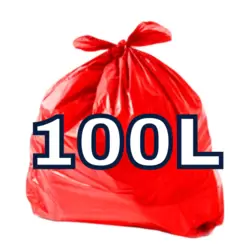 SACO P. LIXO 100L VERMELHO 0,6 75X85 C/100 - CRW