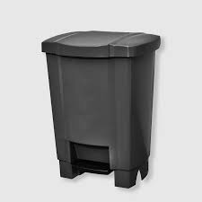LIXEIRA PRETA C/ PEDAL COLETA SELETIVA 50L TONK