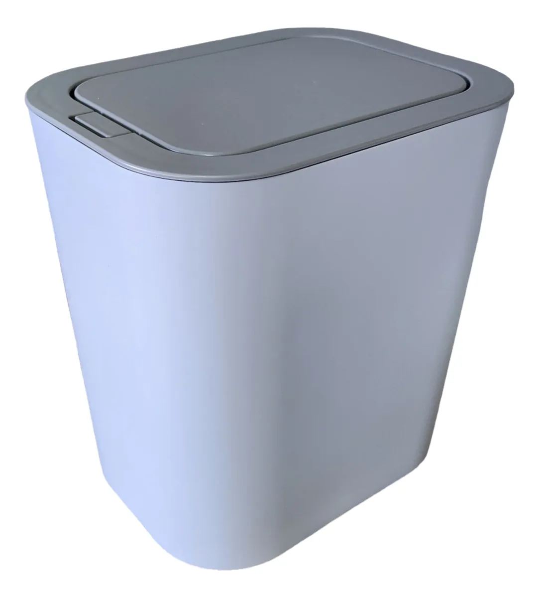 LIXEIRA BRANCA 12L COM TAMPA CLICK.