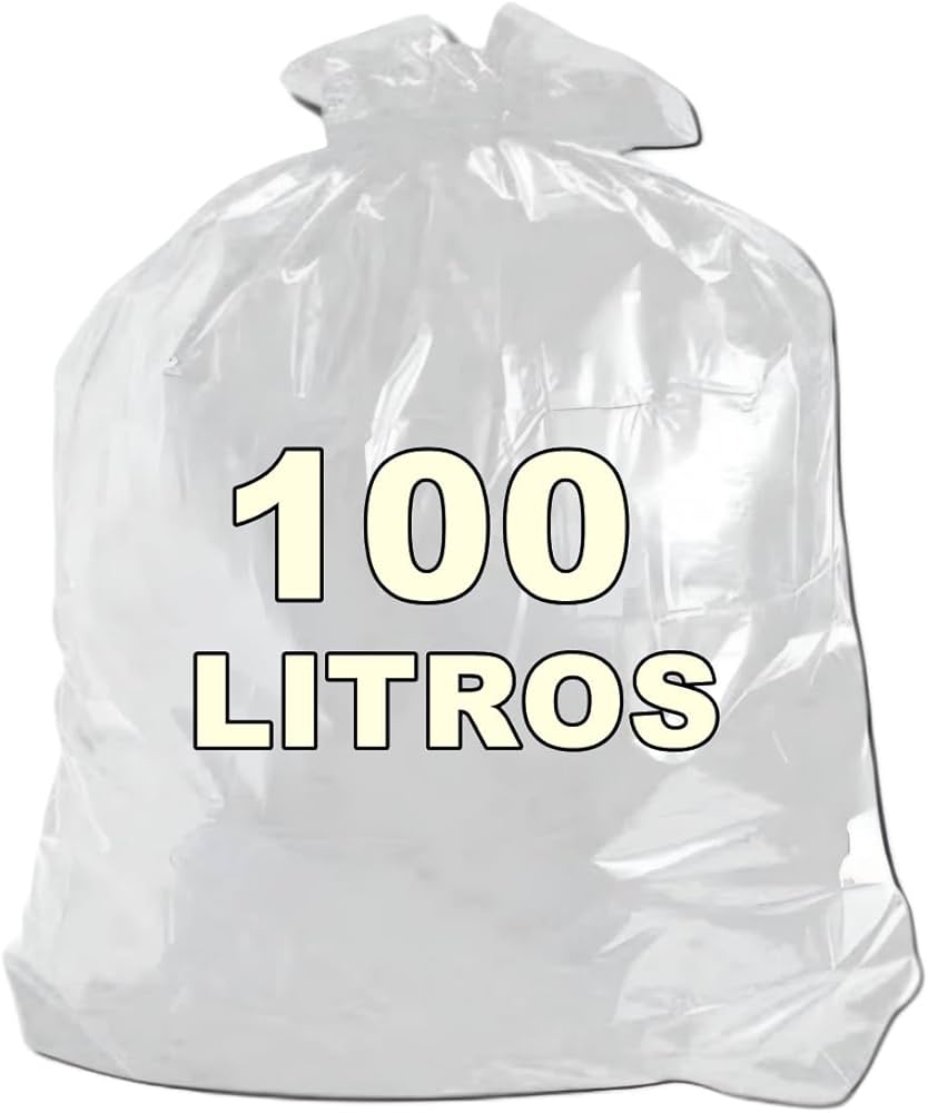 SACO P. LIXO 100L TRANSPARENTE 0,06 C/100 - CRW