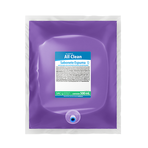 ALL CLEAN SABONETE ESPUMA FLORAL 500ML