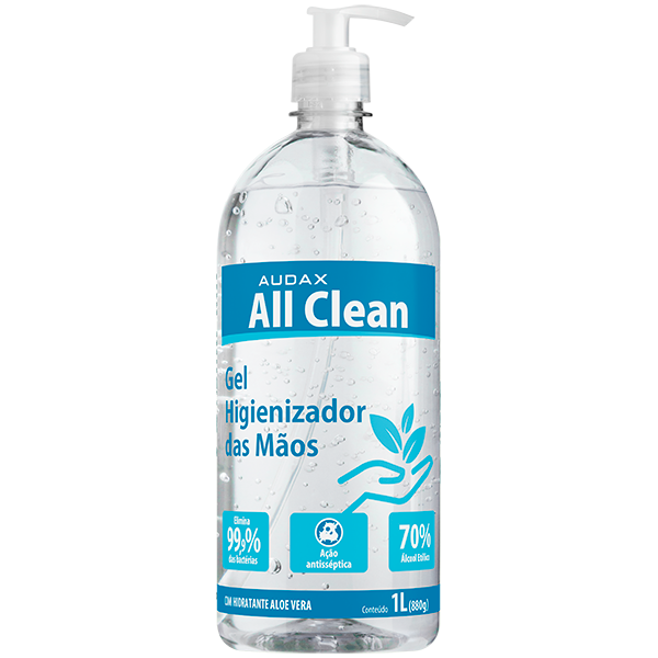 ALL CLEAN ALCOOL GEL 70% PUMP 1L AUDAX