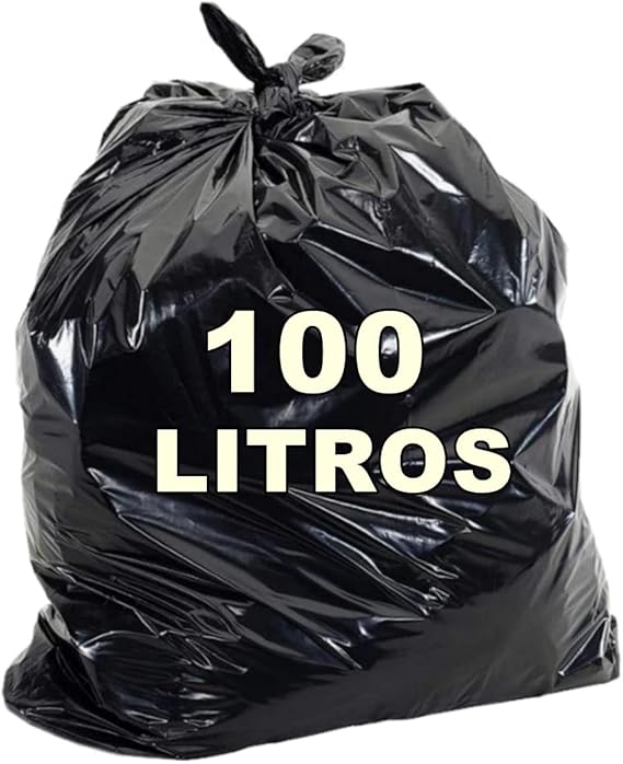 SACO P. LIXO 100L PRETO 0,10 77X85 C/100 - CRW