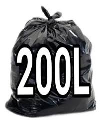 SACO P. LIXO 200L PRETO 0,06 90x110 C/15 - GLOBAL