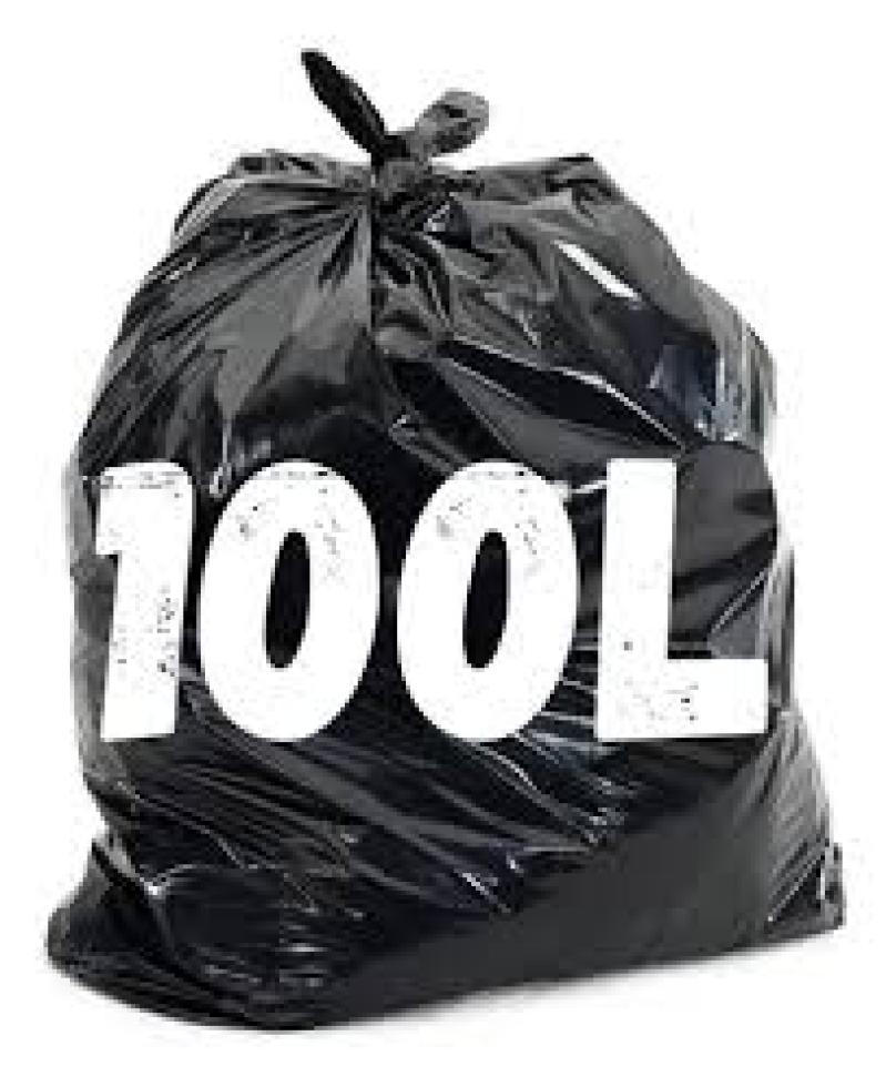 SACO P. LIXO 100L PRETO 0,055 C/100 77X85  - CRW