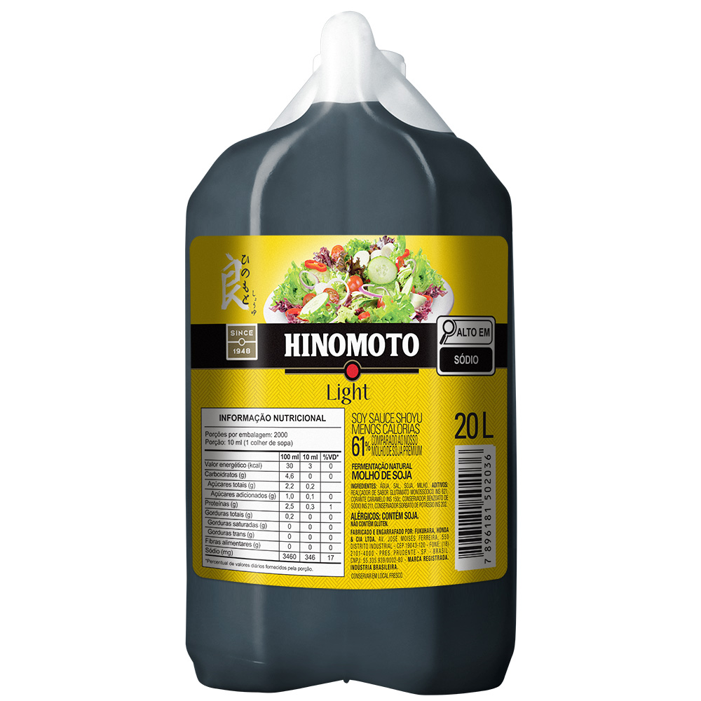 SHOYU LIGHT HINOMOTO 20L