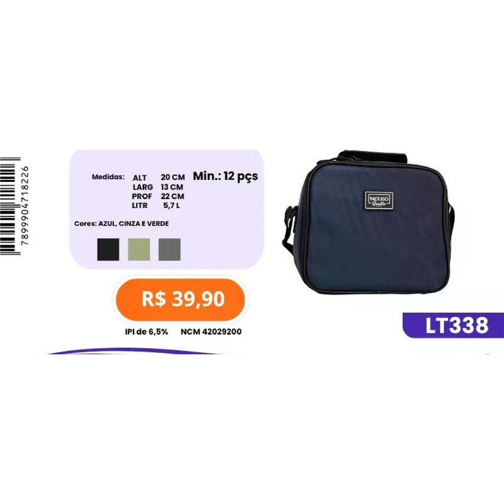 Bolsa Térmica LT338 un39,90 cx12