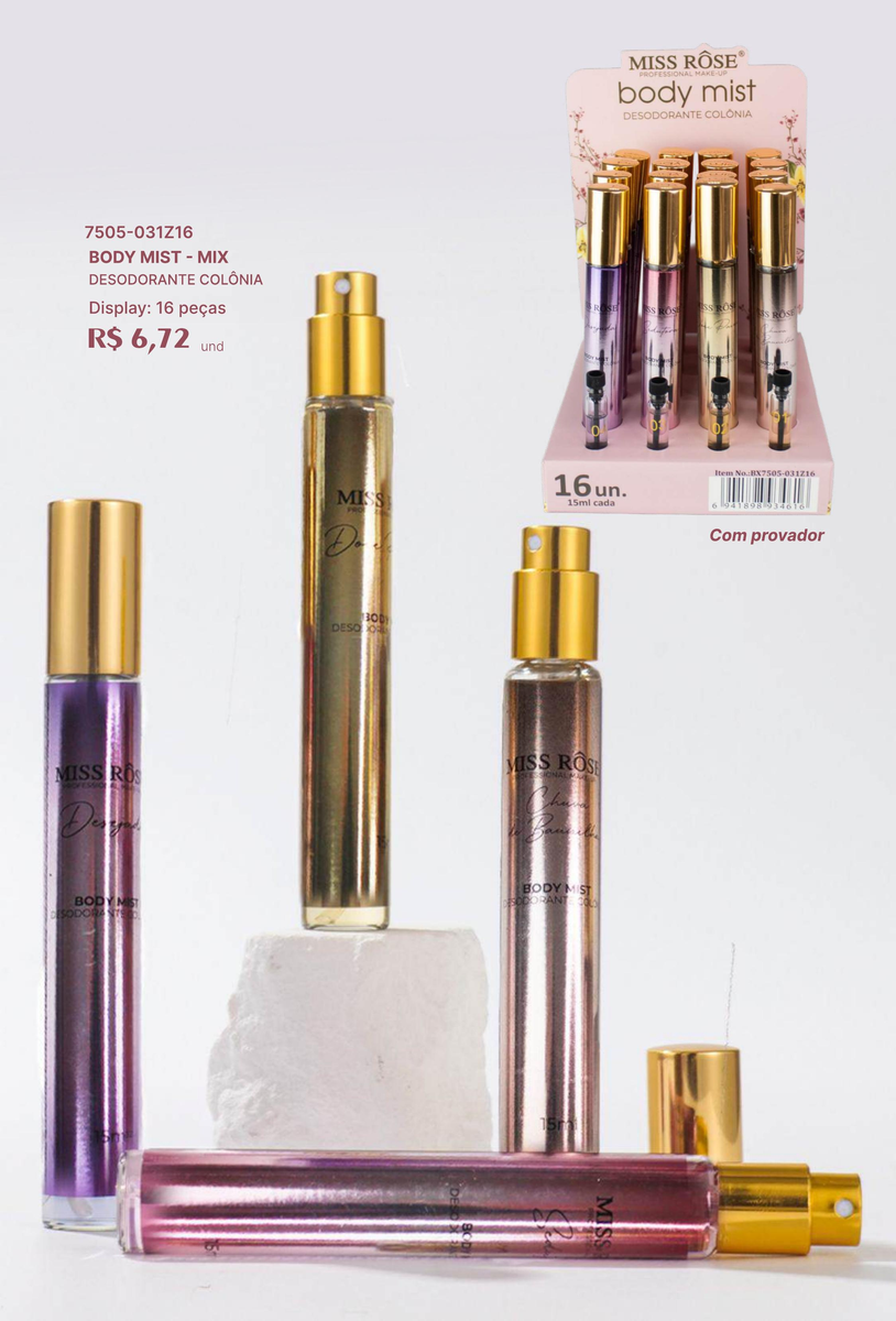 Body Mist Mix - Desodorante Colonia 7505-031Z16 un6.72 cx16