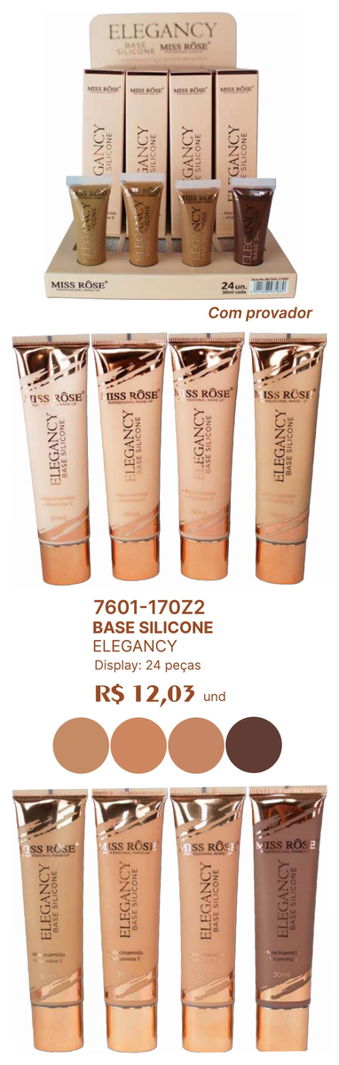 Base Silicone Elegancy 7601-170Z2 un12.03 cx24