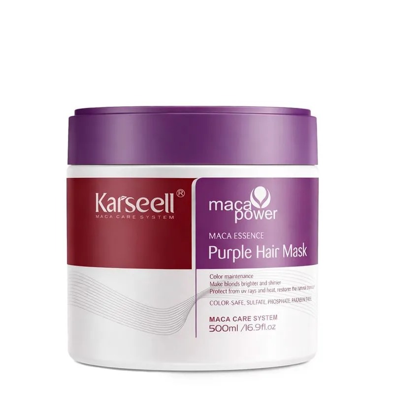 Mascara Matizadora Karseell Maca Power Purple 500ml KRS-MASK-PURPLE-500 un74.75 cx36