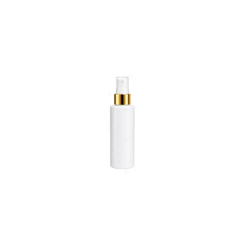 Frasco Spray com Tampa - Branco e Dourado