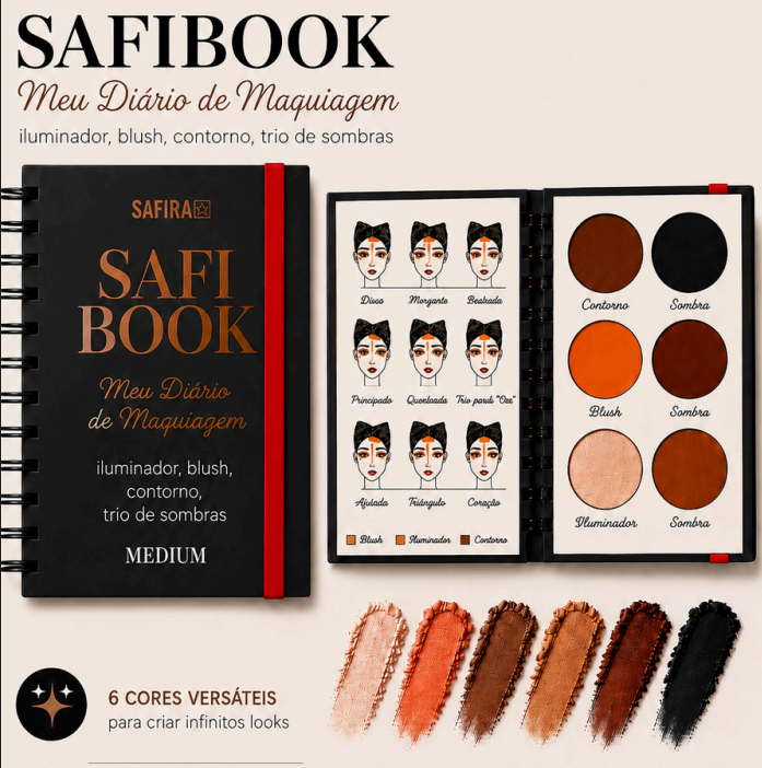Safi Book - Meu Diario de Maquiagem (Medium) 65992 un18.56 cx6