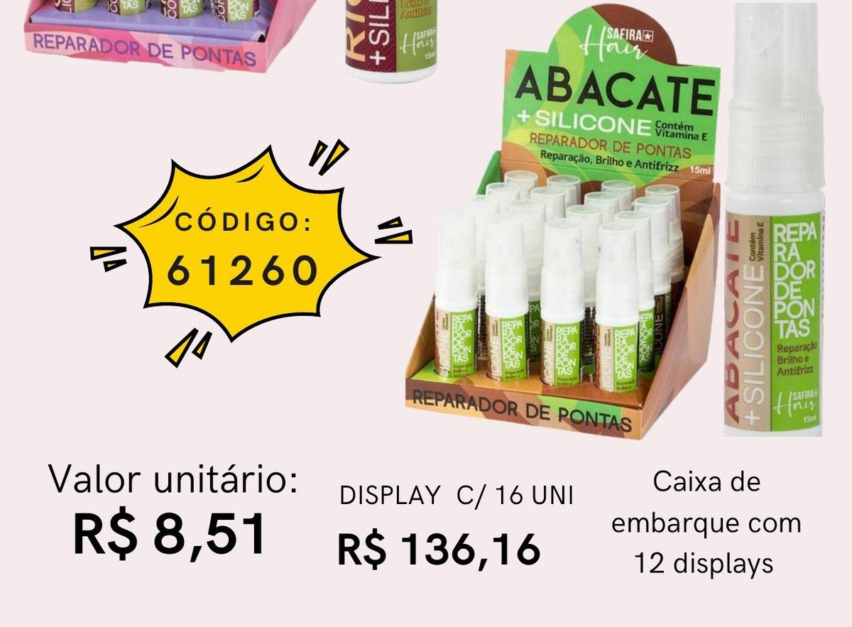 Reparador de Pontas - Abacate 61260 un8.51 cx16