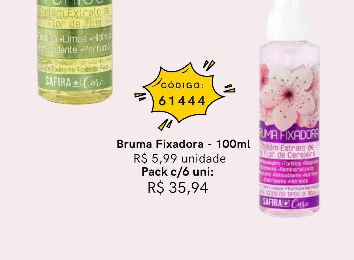 Linha Care - Bruma Fixadora 100ml 61444 un5.99 cx6