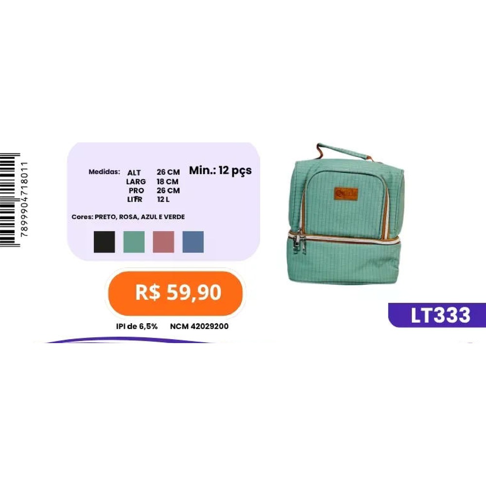 Bolsa Térmica LT333 un59,90 cx12