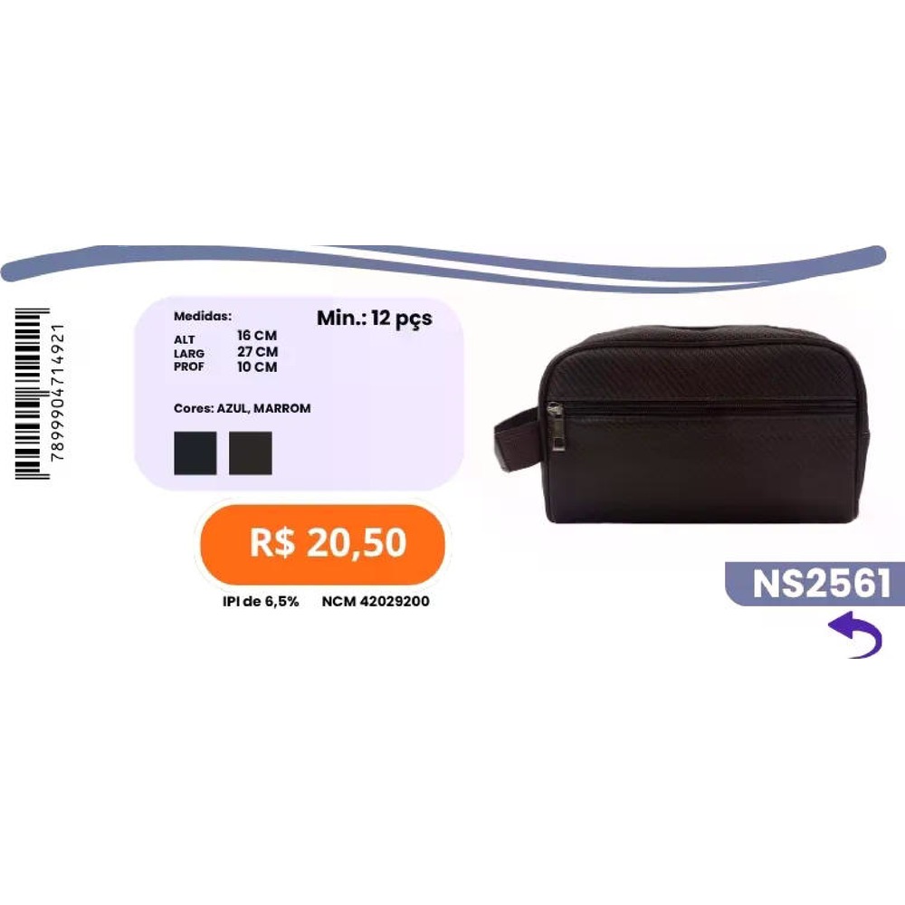 Nécessaire de Viagem NS2561 un20,50 cx12