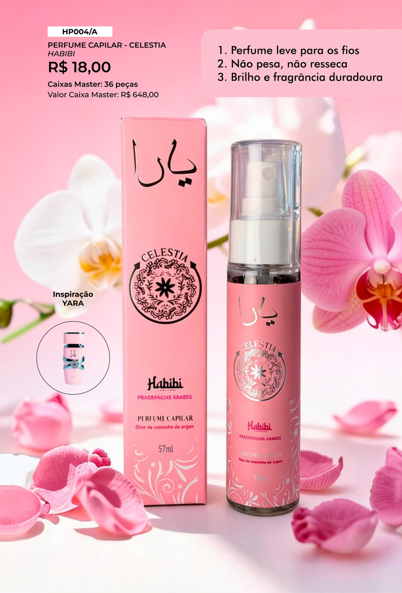 Perfume Capilar Celestia HP004/A un18.00 cx36