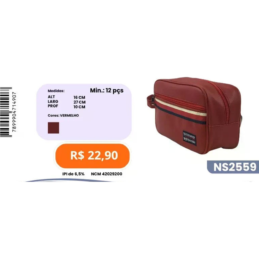 Nécessaire de Viagem NS2559 un22,90 cx12