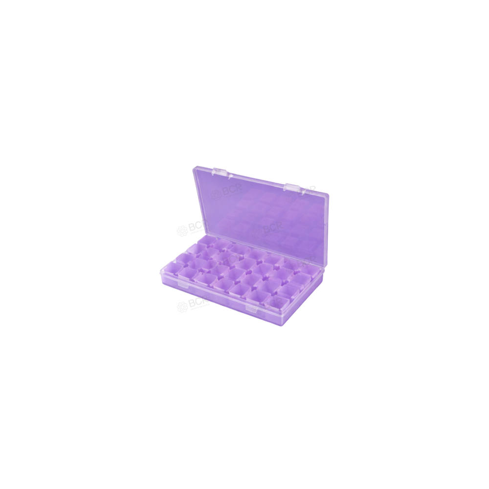 CAIXA ORGANIZADORA DE GLITTER - ROXA - 31554