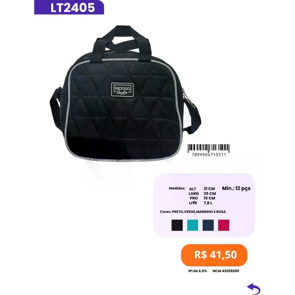 Bolsa Térmica LT2405 un41,50 cx12