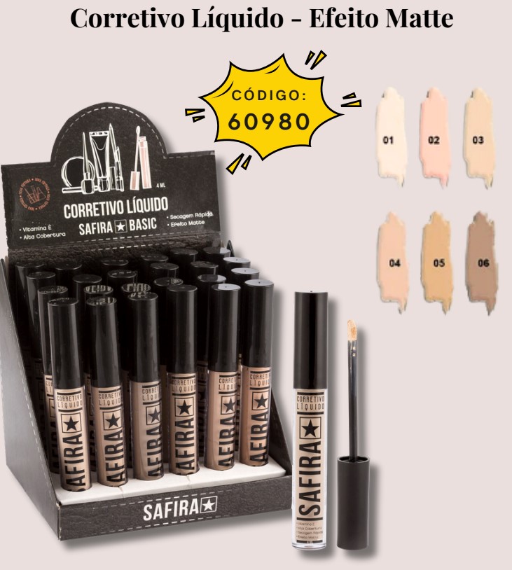 Corretivo Liquido - Efeito Matte 60980 un8.99 cx24