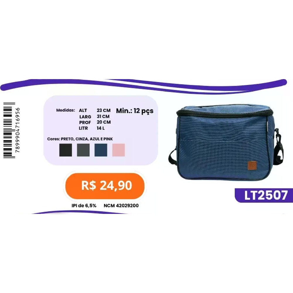 Bolsa Térmica LT2507 un24,90 cx12