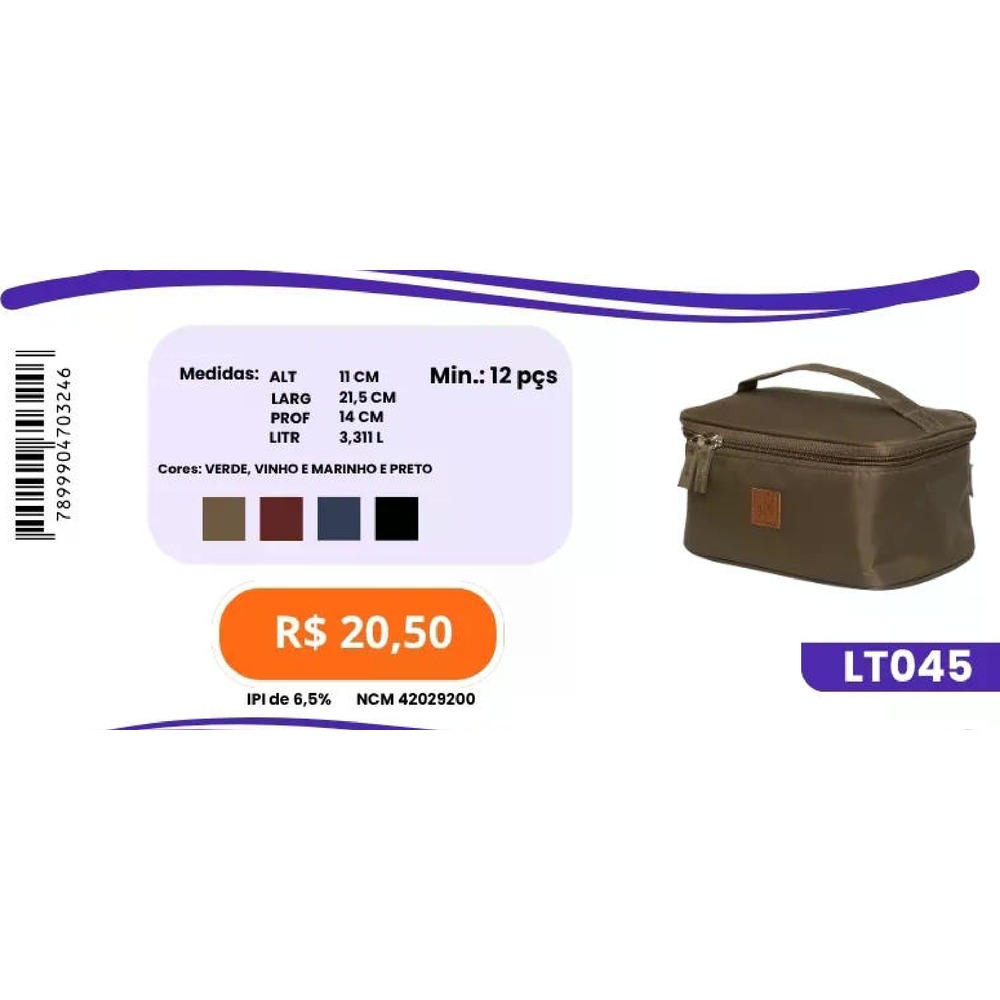 Bolsa Térmica LT045 un20,50 cx12