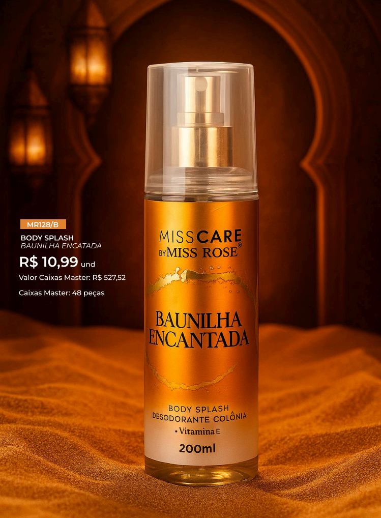 Body Splash BAUNILHA ENCATADA 200ml MR128/B un10,99 cx48