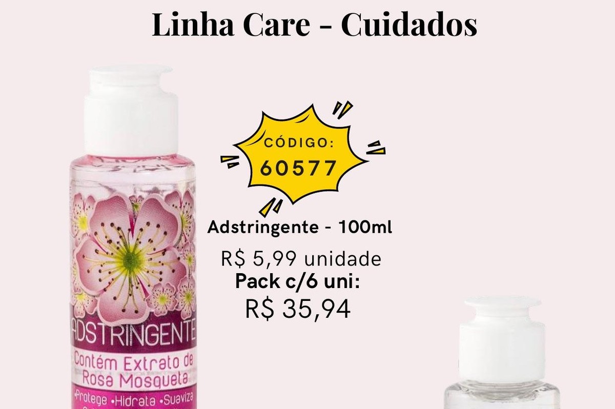 Linha Care - Adstringente 100ml 60577 un5.99 cx6